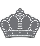 Magnetic Rhinestone Template S - Crown 001