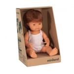 Miniland Caucasian Redhead Boy Doll - 38CM