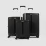 TRAVELITE Itravel 3-PIECE Malaga Trolley Luggage Set With Tsa Locks Black