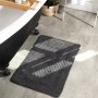 Reversible 100% Cotton BATH MAT - Dark Grey