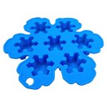 Silicone Snowflake Ice Tray Mould Blue 16CM