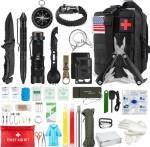 39 Pcs Multi-function Camping survival Kit - Black
