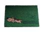 Luxury Square Coir Doormat Running Dog Green