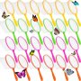 Honoson 24 Pcs Butterfly Bug Net For Kids Insect Collecting Bug Catcher Fishing Net Science Nature Exploration Observation Tools For Boys Girls Spring