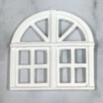 White Resin Window Frame Arch