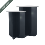 Folding Nesting Table - Anthracite Grey Short - 47CM H X 35CM Dia