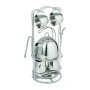 Melissa Stainless Steel Pretend Play Tea Set And Storage Rack
