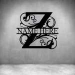 Z - Alphabet Personalized Monograms - 450MM Grey