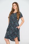 Ladies Short Sleeve Maxi Luxury Sleep Shirt