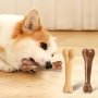 Beef-flavored Bone-shaped Dog Chew Toy - Durable Wooden Interactive Play For All Breeds Ideal For Dental Health & Entertainment