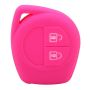 Silicon Car Key Cover For SX4 Swift Grand Vitara Rose Red