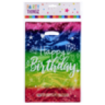 Rainbow Happy Birthday Foil Party Bags