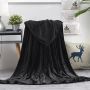 Nu Dekor - Ultra Soft Fleece Throw Blanket - King - Black - 200X230CM