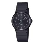 Casio Mens Black Analogue Rubber Strap WATCH-MQ-24B-1BDF