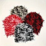Mixed Color Tassel Y2K Beanie Hip Hop Elastic Knit Hats Trendy Lightweight Skull Cap Warm Beanies For Women & Men