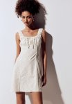 Corset-style Jersey MINI Dress - Cream Floral