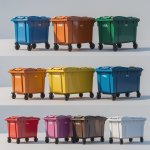660 Litre Wheelie Bin