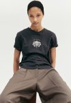 Cotton T-Shirt - Dark Grey Palm Tree
