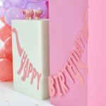 Party Like A Dinosaur "happy Birthday" Bunting