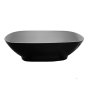 Ovale Thrucolour Polished White / Midnight Quartz Freestanding Bath + Basin Combo