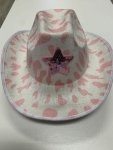 Pink Print Cowboy Hat