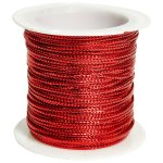 Shiny Red Fine Ribbon 23M