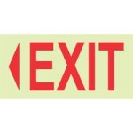 Parrot Photolum. Safety Sign - Exit & Arrow Left E4 190MM