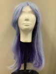 Deluxe Powder Blue And Purple Wig