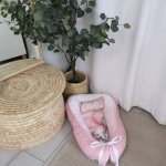 Baby Safe Nest Safe Sleeping Pod Elephant Party Watercolor Happy Set