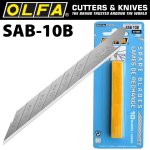 Olfa Blades For SAC1 10 PK Blister 9MM Sharper Angled Livestainable