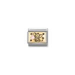 Composable Pink Baby Elephant Plate 18K Gold