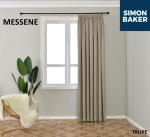 Simon Baker Messene Tape Taupe Curtain Various Lengths - Taupe W 265 X L 250CM