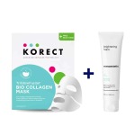 Mesoestetic Brightening Foam 100ML + Triglowfusion Bio Collagen Face Mask + Free Neck Mask 2-PIECE Treatment Set Bundle
