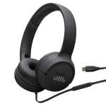 JBL Tune 520C Hi-res Wired On Ear Headphones - Black