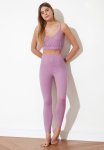 Lila Camisole Knitted Pajamas Set - Lilac