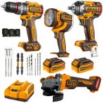 Ingco - Cordless Impact Drill 96NM And Cordless Grinder Combo Kit