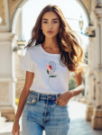 Protea Fitted Tee - White - Xlarge