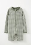 Cotton On Felix Long Sleeve All In One - Swag Green vanilla Stripe
