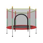 Outdoor Kids Trampoline With Safety Enclosure Net 183574