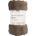 Clicks Taupe Milk Bubble Flannel Blanket 130X150CM