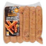 Pnp Beechwood Smoked Pork Grillers With Wiltshire Bacon & Cheese 500G