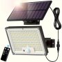 1/2 Pack Outdoor Solar Light 172LED 3 Mode With 5M Cable Split Motion Sensor Outdoor Light With Remote Control Solar Light Outdoor Waterproof IP65