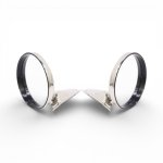 Classic Chrome Polished S steel 120MM Round Side Mirrors - TYPE-426 Pair - Autostyle Motorsport South Africa