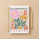 Floral-themed Spiral Notebook
