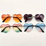 Creative Love Heart Shape Design Fashion Decorative Glasses Unisex Metal Frame Dress Up Glasses Suitable For Daily Dress Up Trav