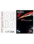 L2UPB Spec Cd Multi-purpose Inkjet-laser Labels - 41MM Dia Landscape Pack Of 1000