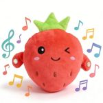 Soft Plush Musical Sensory Toy Interactive Plush Toy With Sounds Skin Touch Activated Sound Doll Dual Mode Educational Toy Fruit