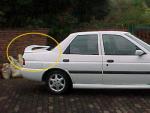 Escort New 96+ Sedan Bootspoiler W light - Autostyle Motorsport South Africa