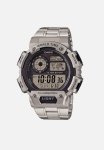 Casio Digital World Time Full - Silver & Black