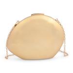 Goldair Gold Metallic Shell Clutch Bag